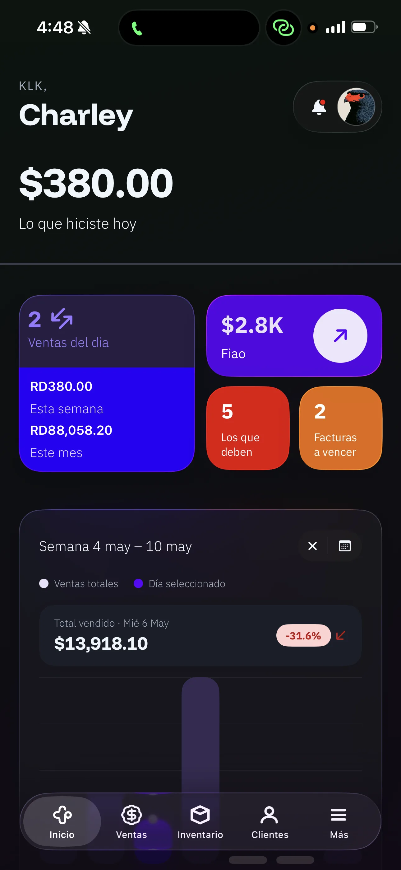 Sumao app en iPhone